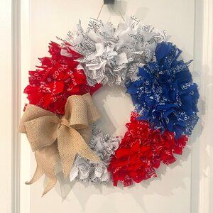Red, White, & Blue 18" Wreath
